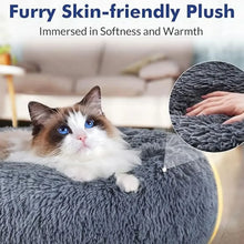 Cargar imagen en el visor de la galería, Cama Redonda para Perros y Gatos – 6 Tallas, Ultra Suave y Antideslizante