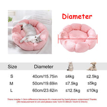 Cargar imagen en el visor de la galería, Cama Redonda para Perros y Gatos – 6 Tallas, Ultra Suave y Antideslizante