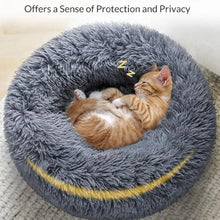 Cargar imagen en el visor de la galería, Cama Redonda para Perros y Gatos – 6 Tallas, Ultra Suave y Antideslizante