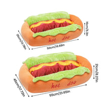 Cargar imagen en el visor de la galería, Cama con Forma de Perrito Caliente – Divertida y Acogedora para Gatos y Perros
