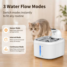 Cargar imagen en el visor de la galería, Fuente de Agua para Gatos Inalámbrica 3.5L – Sensor de Movimiento y Batería 4000mAh
