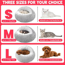 Cargar imagen en el visor de la galería, Cama Semiabierta con Forma de Concha – Nido Cálido para Gatos y Perros Pequeños
