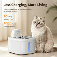 Cargar imagen en el visor de la galería, Fuente de Agua para Gatos Inalámbrica 3.5L – Sensor de Movimiento y Batería 4000mAh
