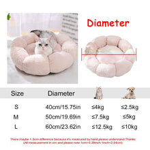 Cargar imagen en el visor de la galería, Cama Redonda para Perros y Gatos – 6 Tallas, Ultra Suave y Antideslizante
