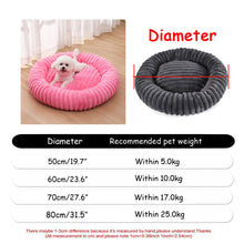 Cargar imagen en el visor de la galería, Cama Redonda para Perros y Gatos – 6 Tallas, Ultra Suave y Antideslizante
