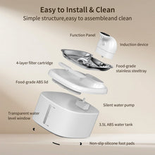 Cargar imagen en el visor de la galería, Fuente de Agua para Gatos Inalámbrica 3.5L – Sensor de Movimiento y Batería 4000mAh
