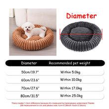 Cargar imagen en el visor de la galería, Cama Redonda para Perros y Gatos – 6 Tallas, Ultra Suave y Antideslizante
