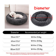 Cargar imagen en el visor de la galería, Cama Redonda para Perros y Gatos – 6 Tallas, Ultra Suave y Antideslizante
