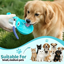 Cargar imagen en el visor de la galería, Botella de Agua Esférica Portátil para Mascotas – Antigoteo con Cordón
