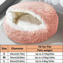 Cargar imagen en el visor de la galería, Cama Semiabierta con Forma de Concha – Nido Cálido para Gatos y Perros Pequeños
