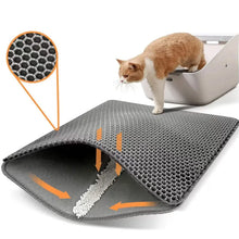 Cargar imagen en el visor de la galería, Alfombra Atrapa Arena para Gatos – Doble Capa Impermeable y Antideslizante
